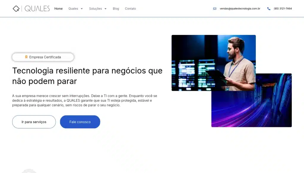 Site Quales Tecnologia