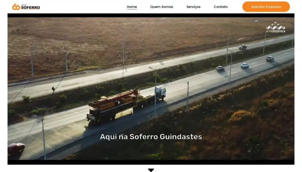 Site Só Ferro Guindastes